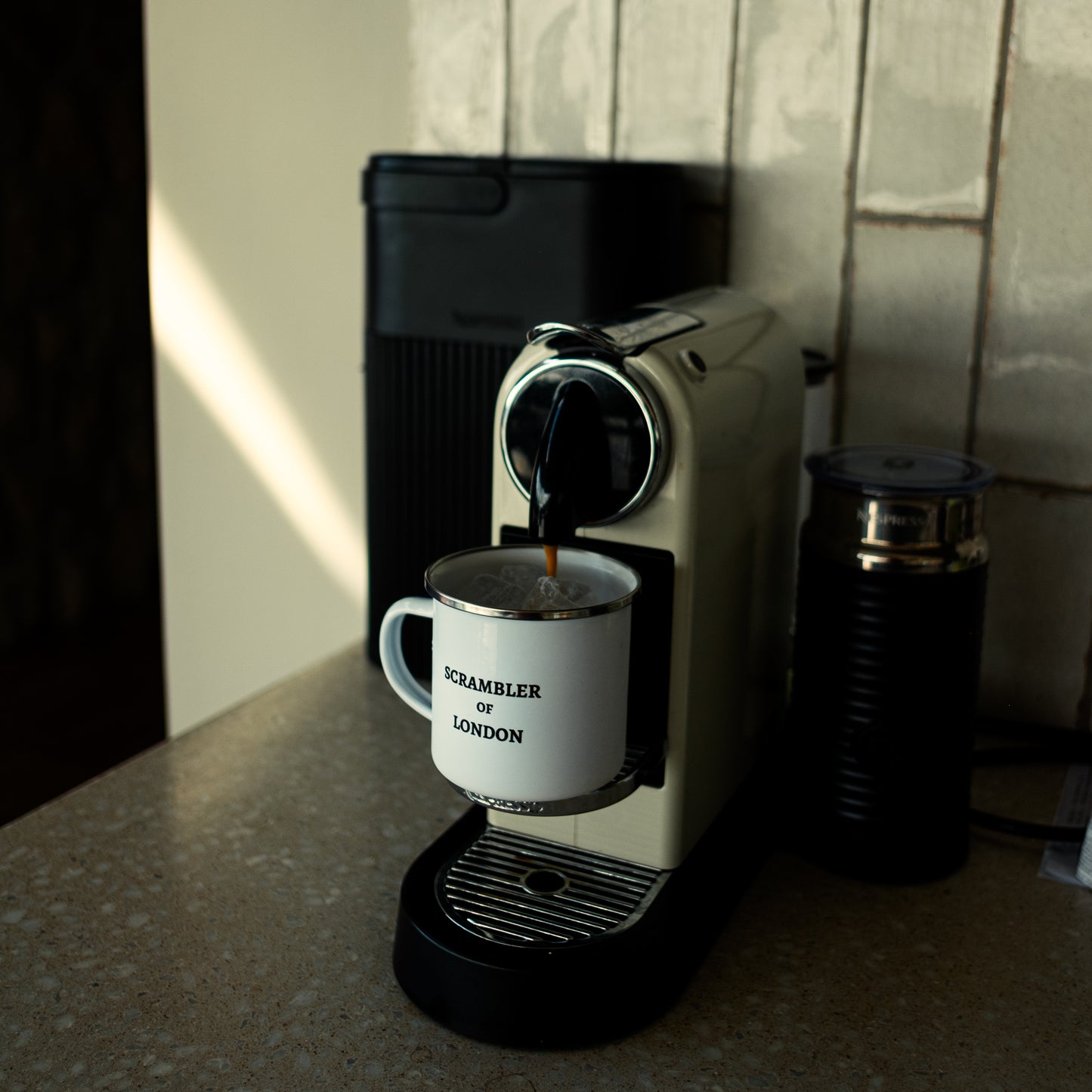 Scrambler of London Enamel Mug